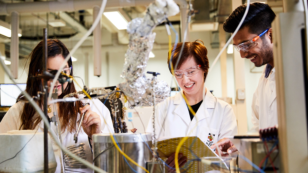 Scientists in lab