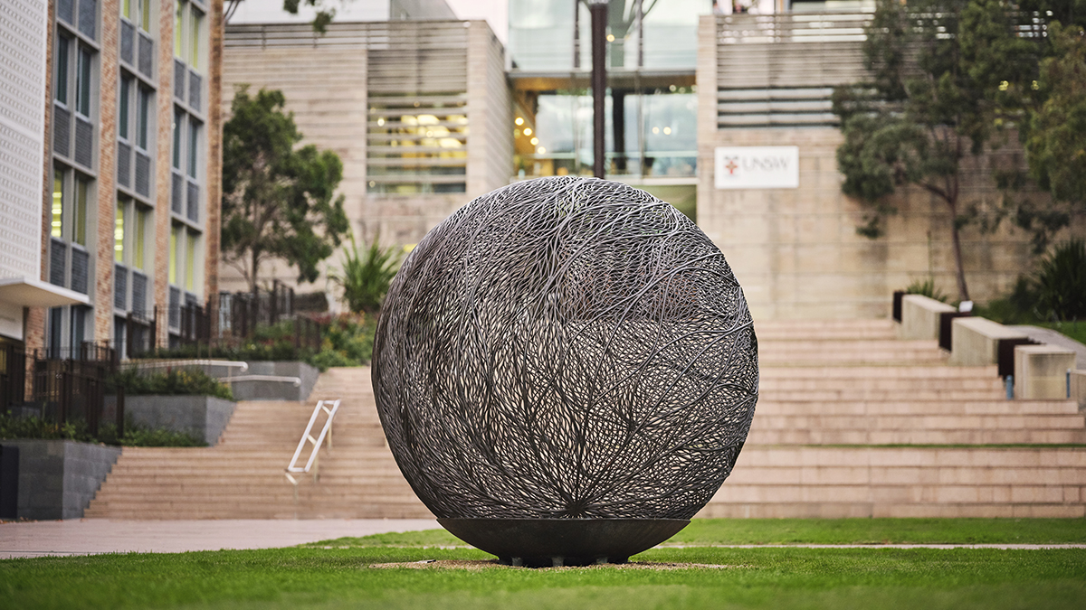 Bronwyn Oliver globe sculpture