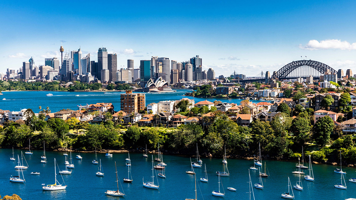 Sydney CBD seen from across the harbour