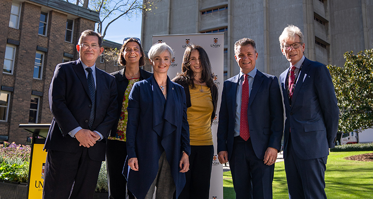 Professor Ian Jacobs, Professor Emma Johnston, Associate Professor Donna Green, Matt Thistlethwaite and Professor Nicholas Fisk