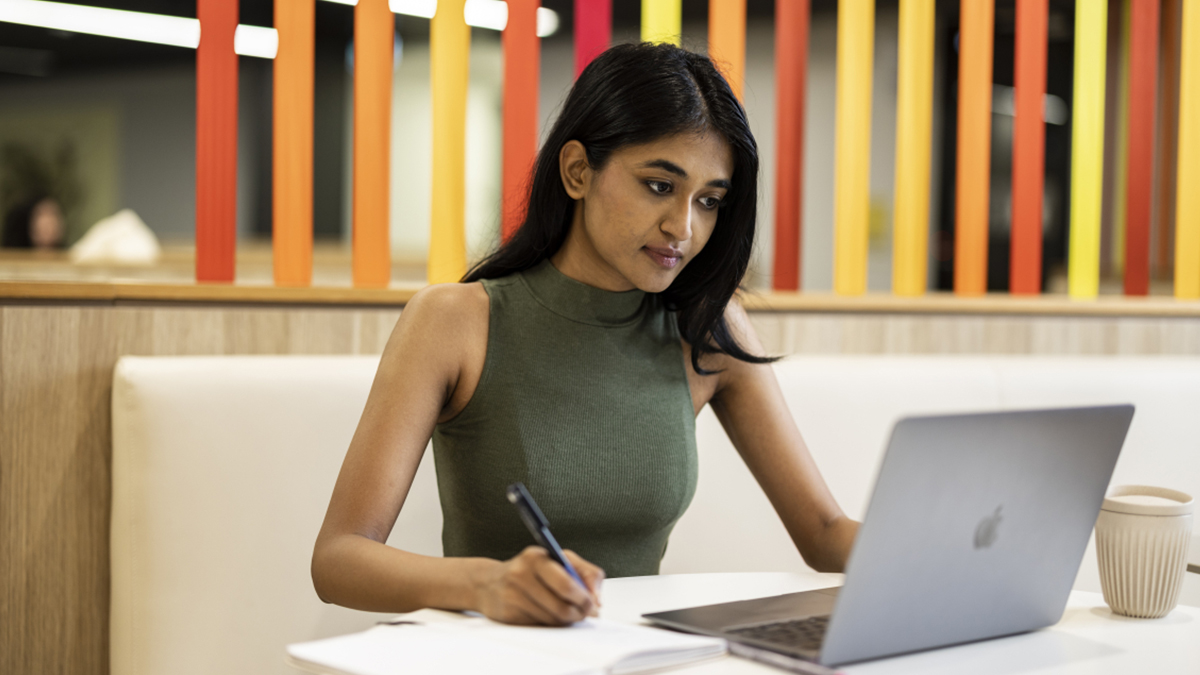 Girl at laptop