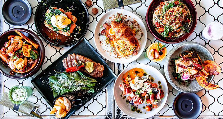 bowls of food on a table