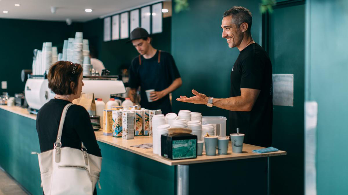 Staff ordering coffee at Little Marionette