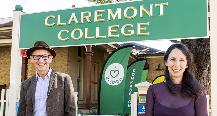 Claremont college sign