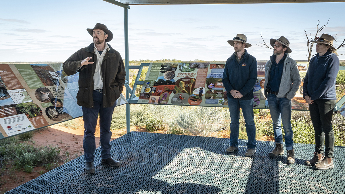 Interpretation area for wildlife conservation opens in Sturt National Park