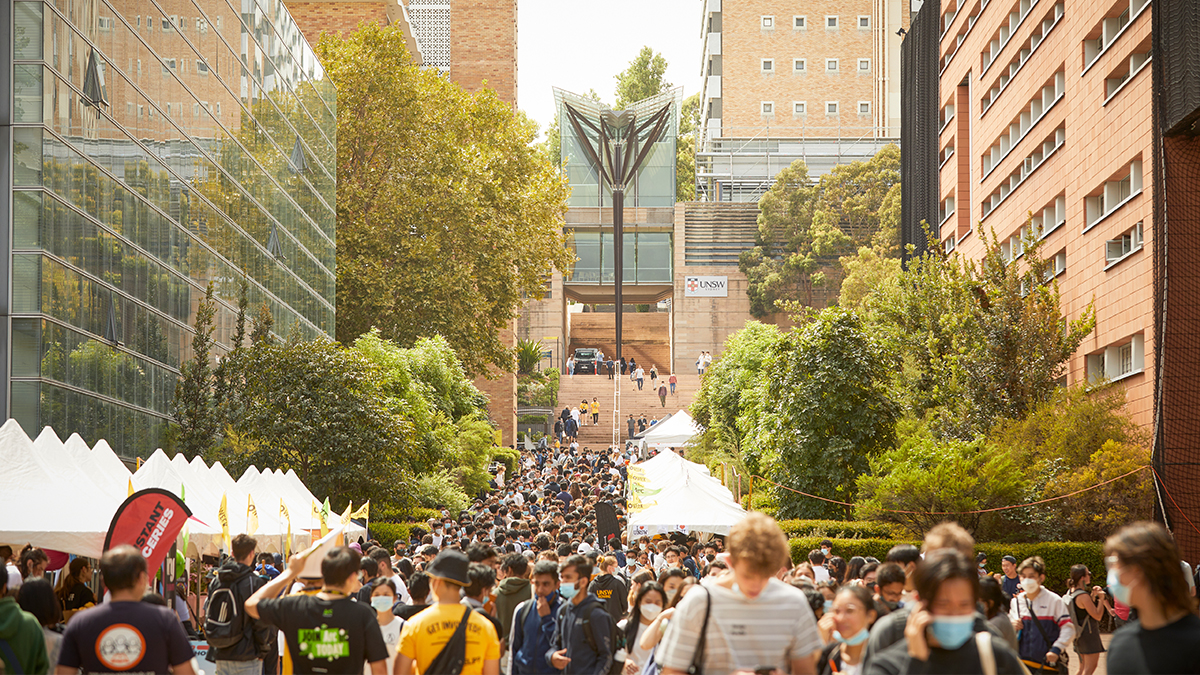 People gathered during Open Day