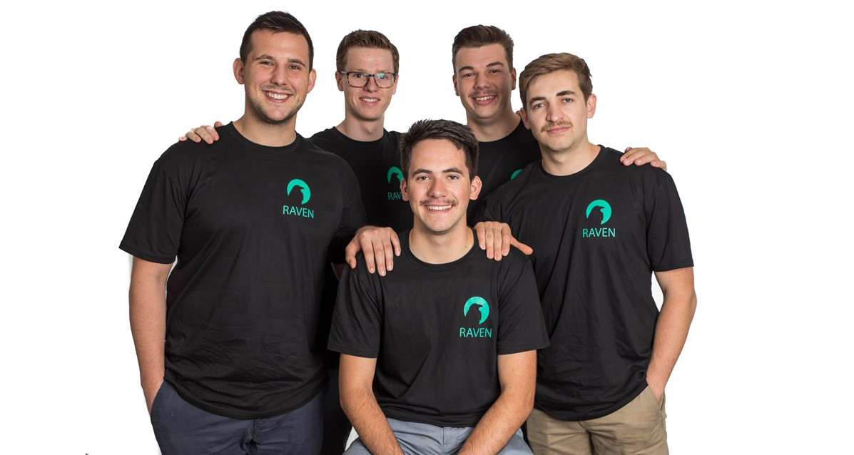 Five engineering students who started company Raven