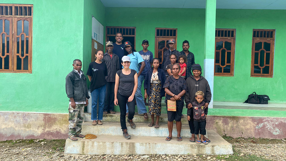A Global Student Fellow on site