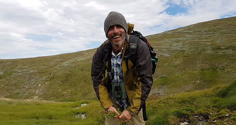 Frank Hemmings at Mt Kosciuszko