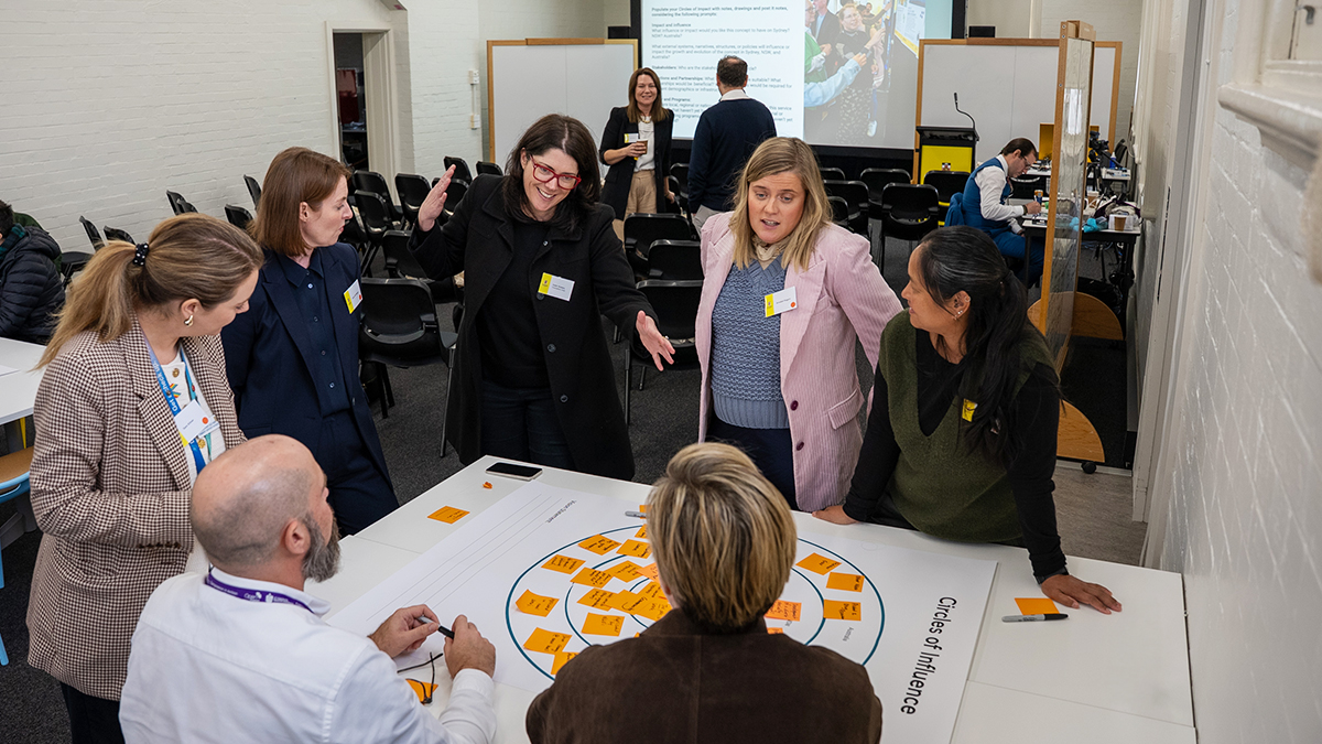 Innovation Hub Director Carly Vickers leading an activity