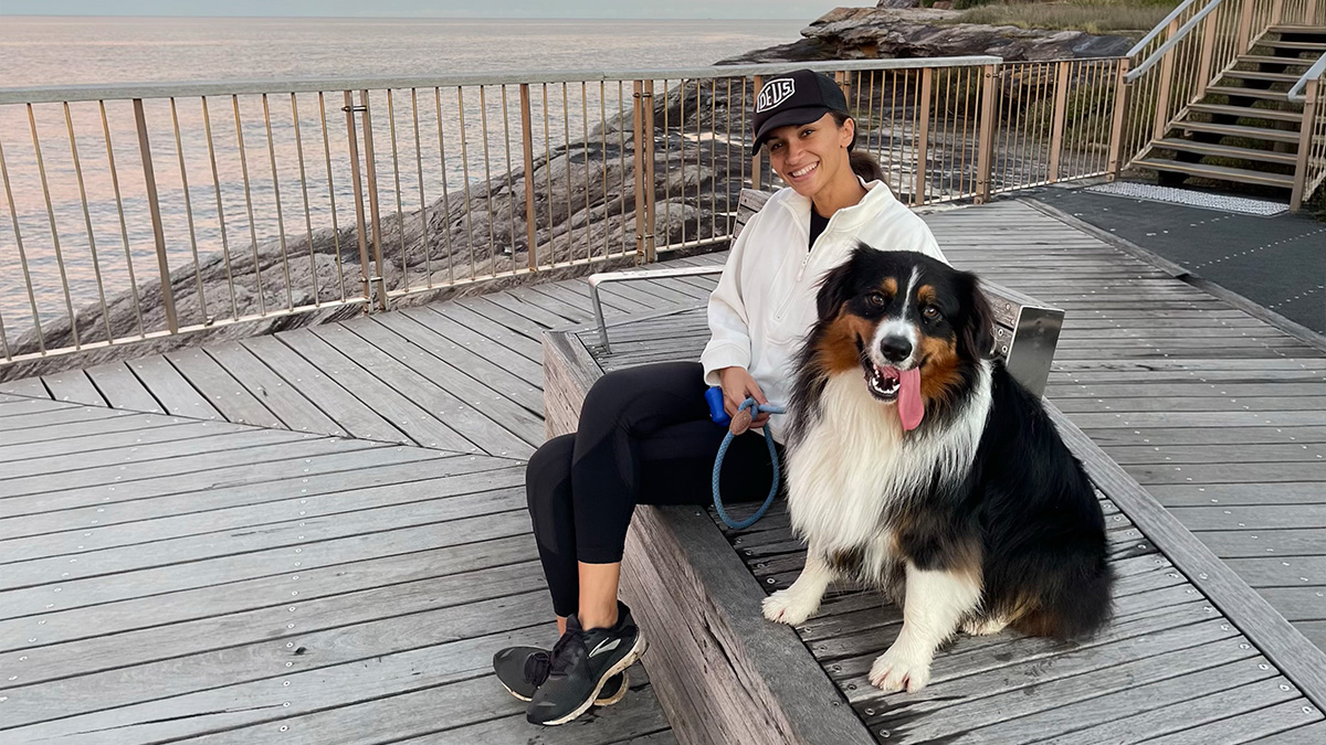 Allison sobel and her dog