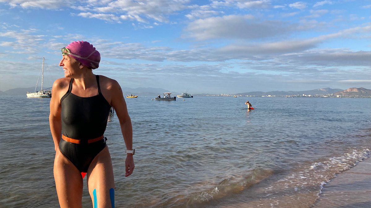 Belinda Bullivant swimming
