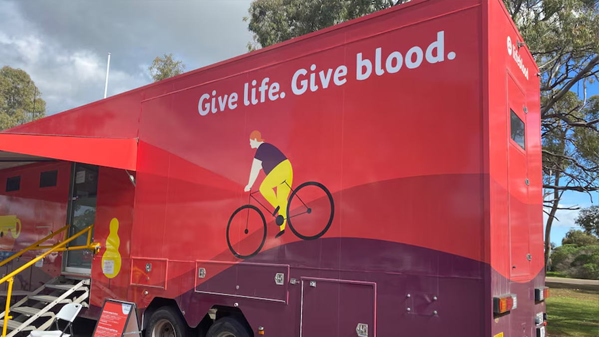 mobile blood donor van