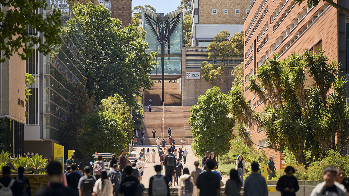 View towards Scientia Building from University Mall