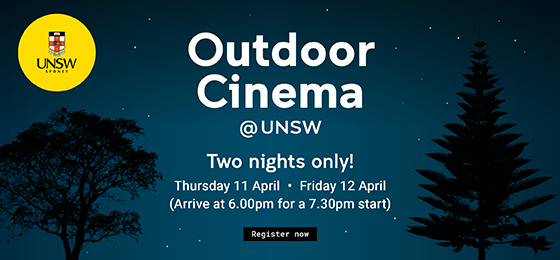 Outdoor cinema at UNSW graphic 