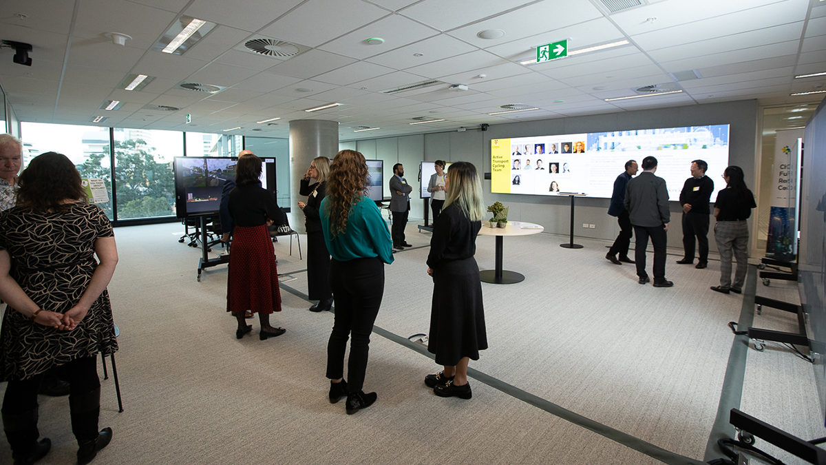 People in the Parramatta Innovation Hub room
