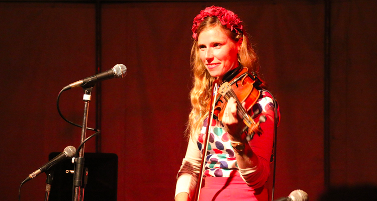 Phoebe Haselden playing violin