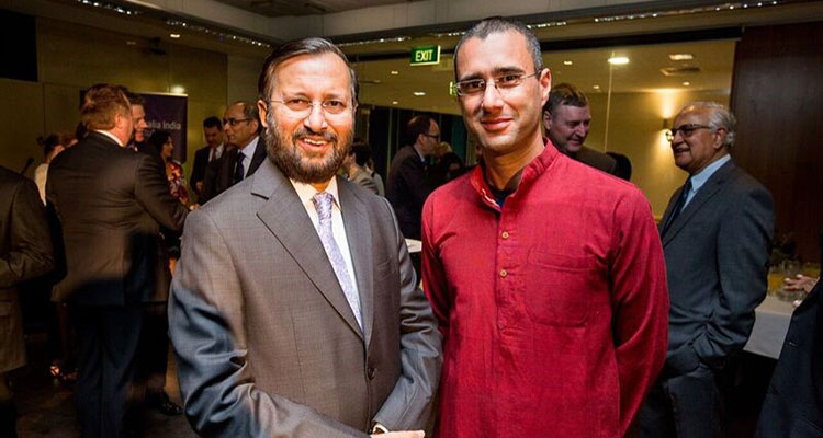 Dr Ziv Hameiri and The Hon. Prakash Javadekar