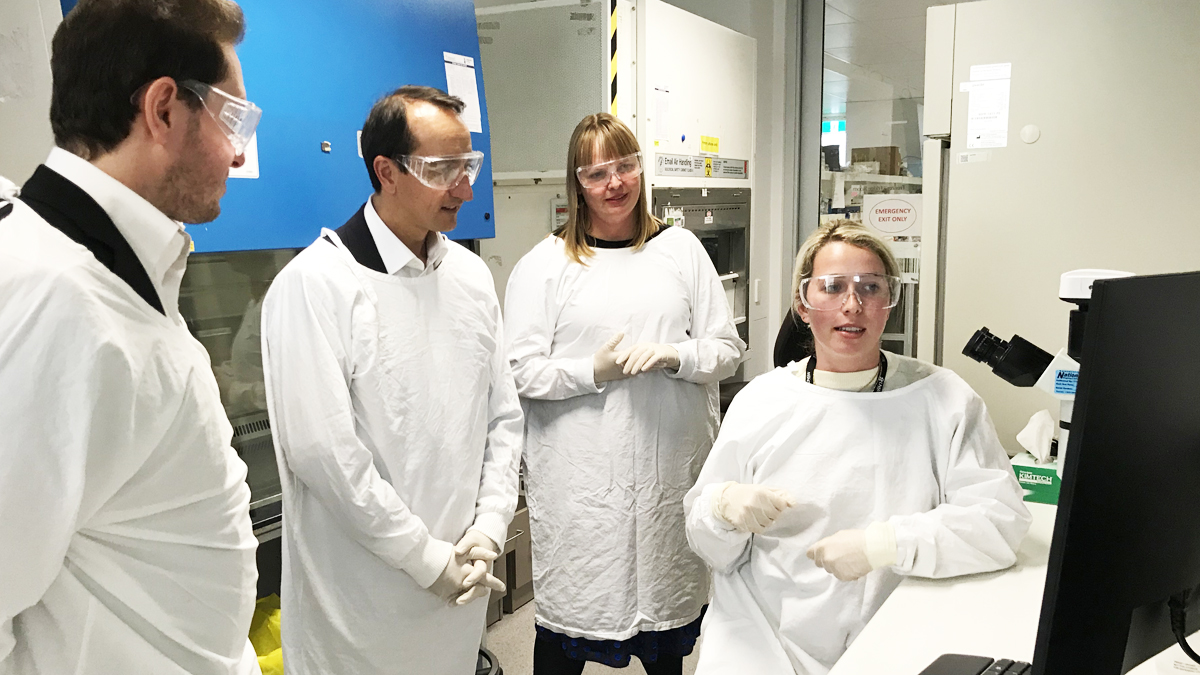 Local MP visits UNSW Sydney’s Gynaecological Cancer Research Group