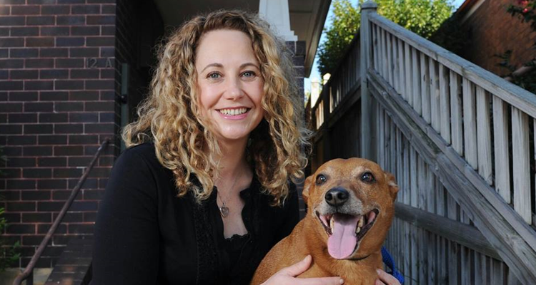 Dr Siobhan O'Sullivan with a dog