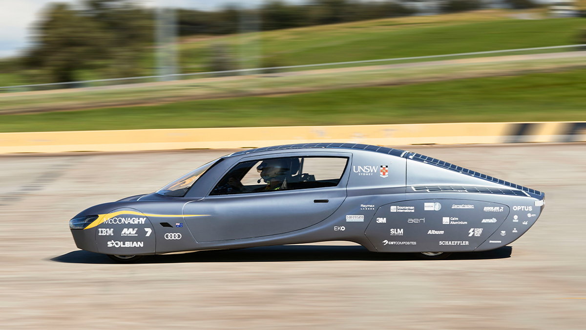 UNSW launches their latest solar-powered car: Sunswift 7