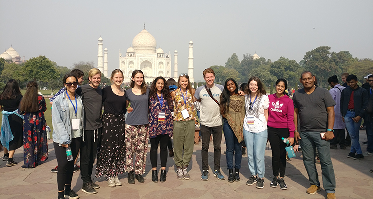 UNSW staff and students at the Taj Mahal