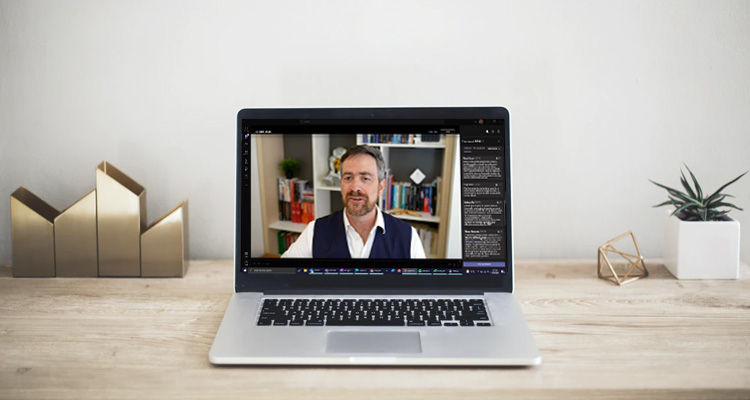 VC on laptop