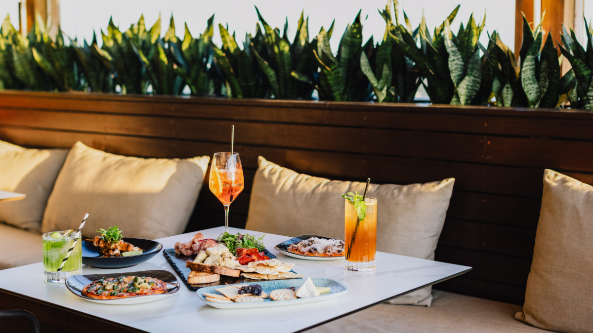 Drinks on the Terrace at The Lounge.