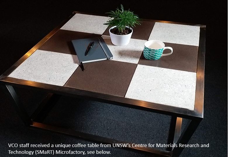 coffee table from microfactory