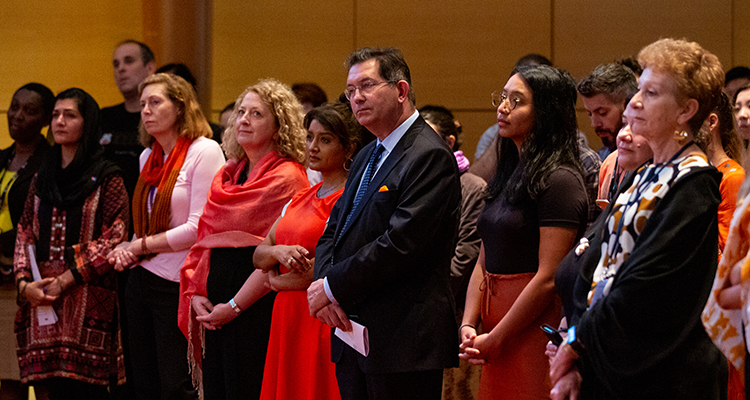 Professor Ian Jacobs at the Harmony Day event