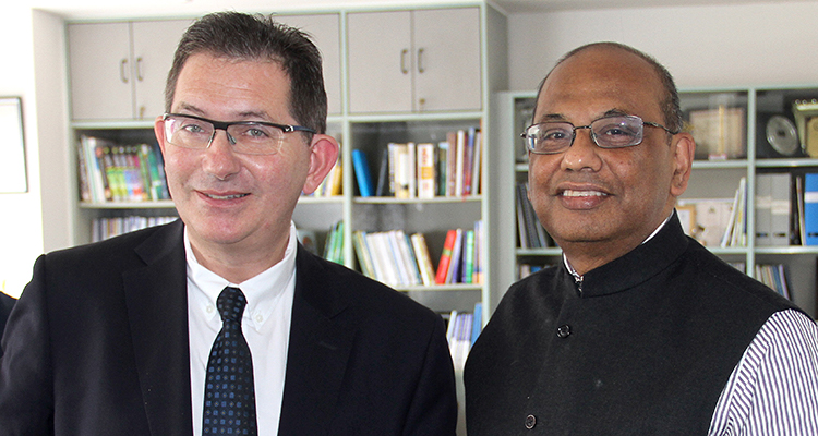 Professor Ian Jacobs and Dr Ajay Mathur