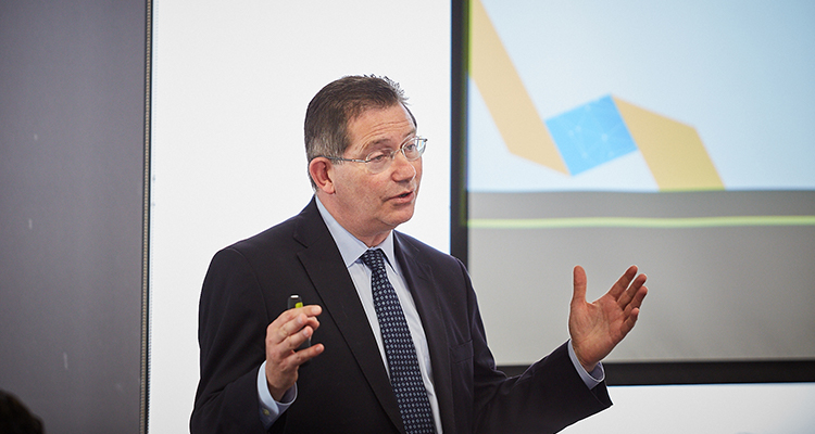 Professor Ian Jacobs at a meeting at UNSW Global