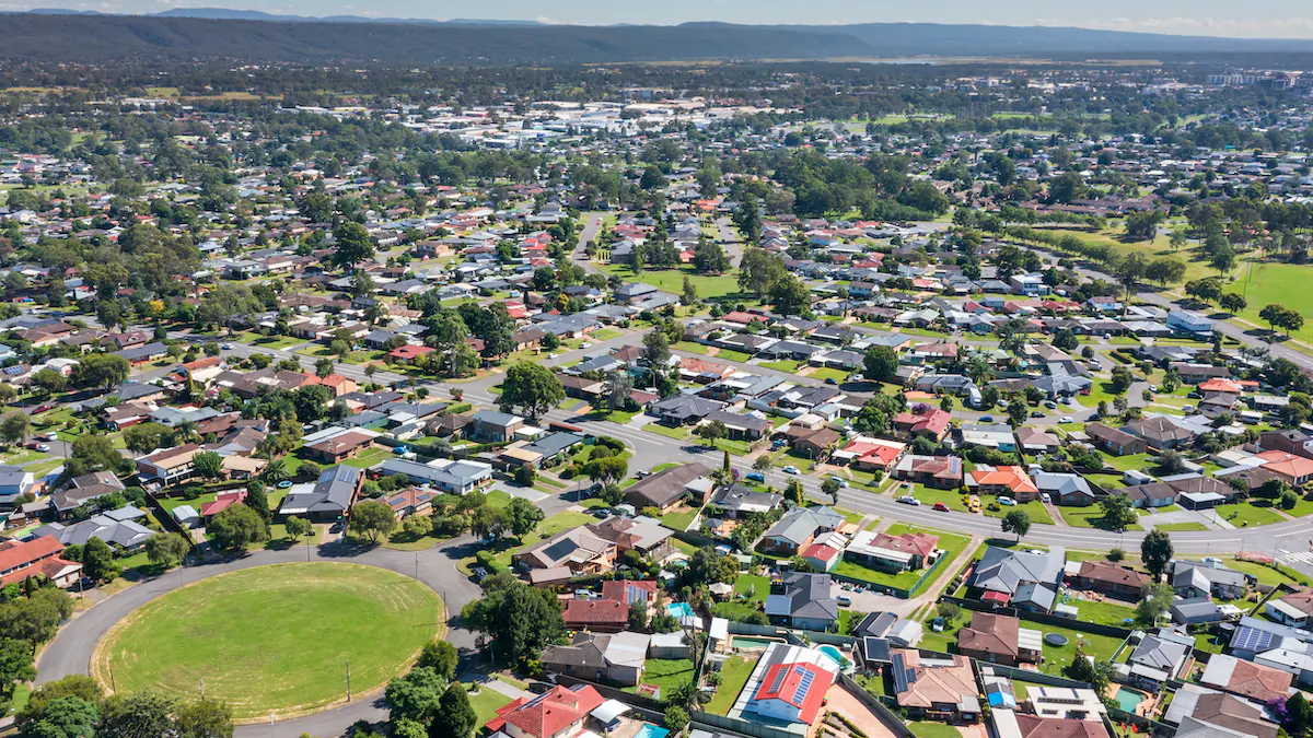 Arial image of Western Sydney