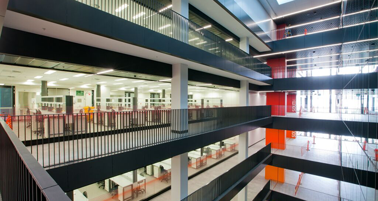 Biosciences building atrium