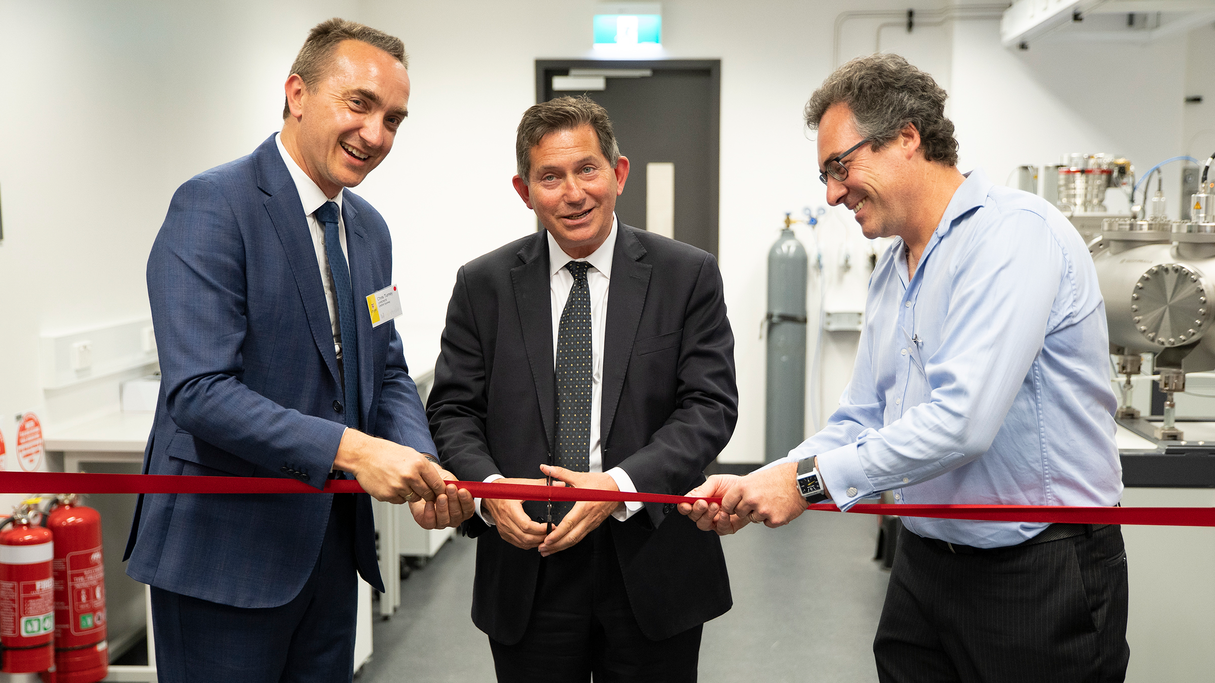 Professor Chris Turney, UNSW President and Vice-Chancellor, Professor Ian Jacobs and Dr Chris Marjo