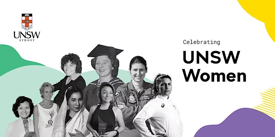 A graphic of UNSW women