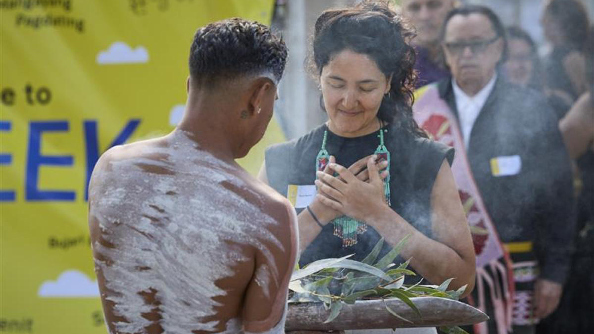 A smoking ceremony