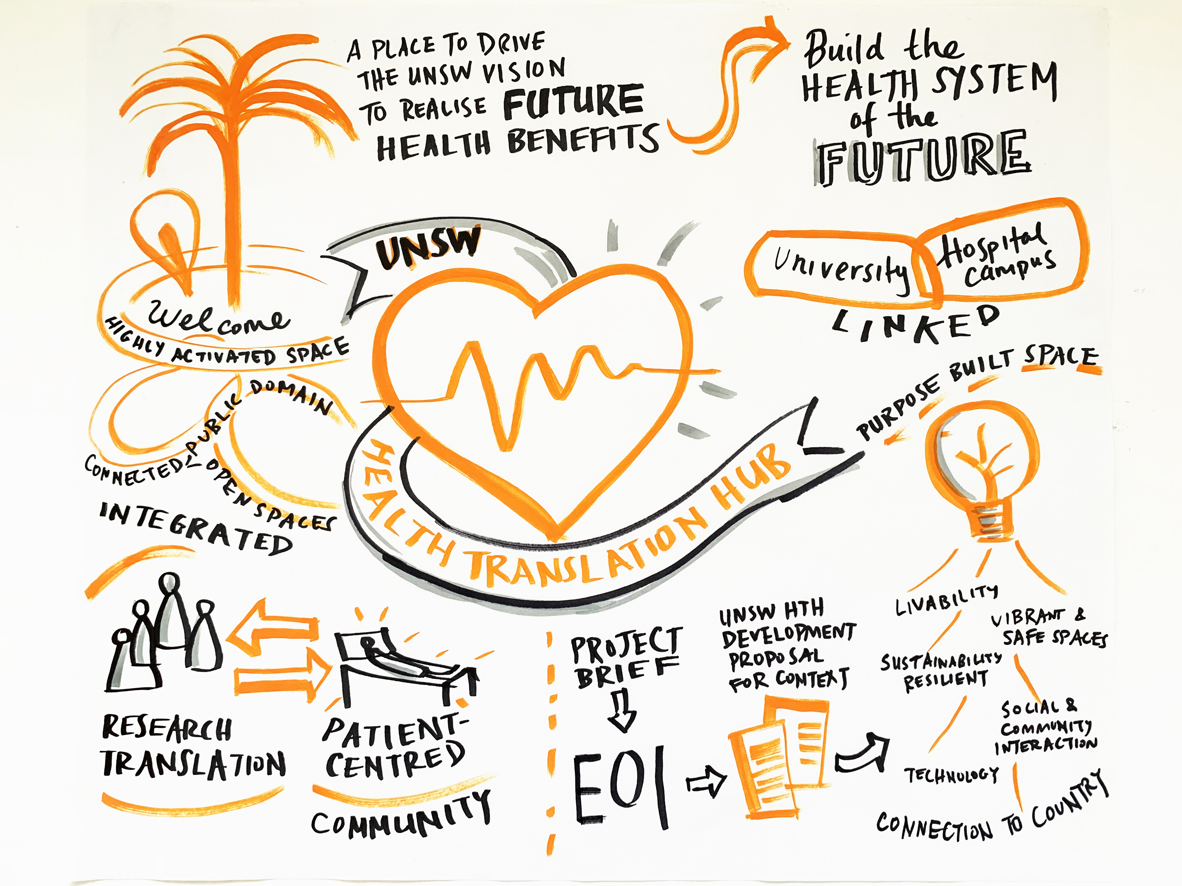 Visualisation from the Innovation Hub Project Introduction Workshops’ Credit: Vivien Sung