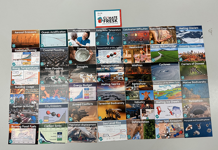 The Climate Fresk card set