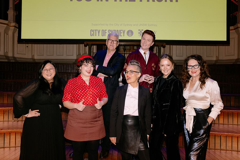 A group of people on stage
