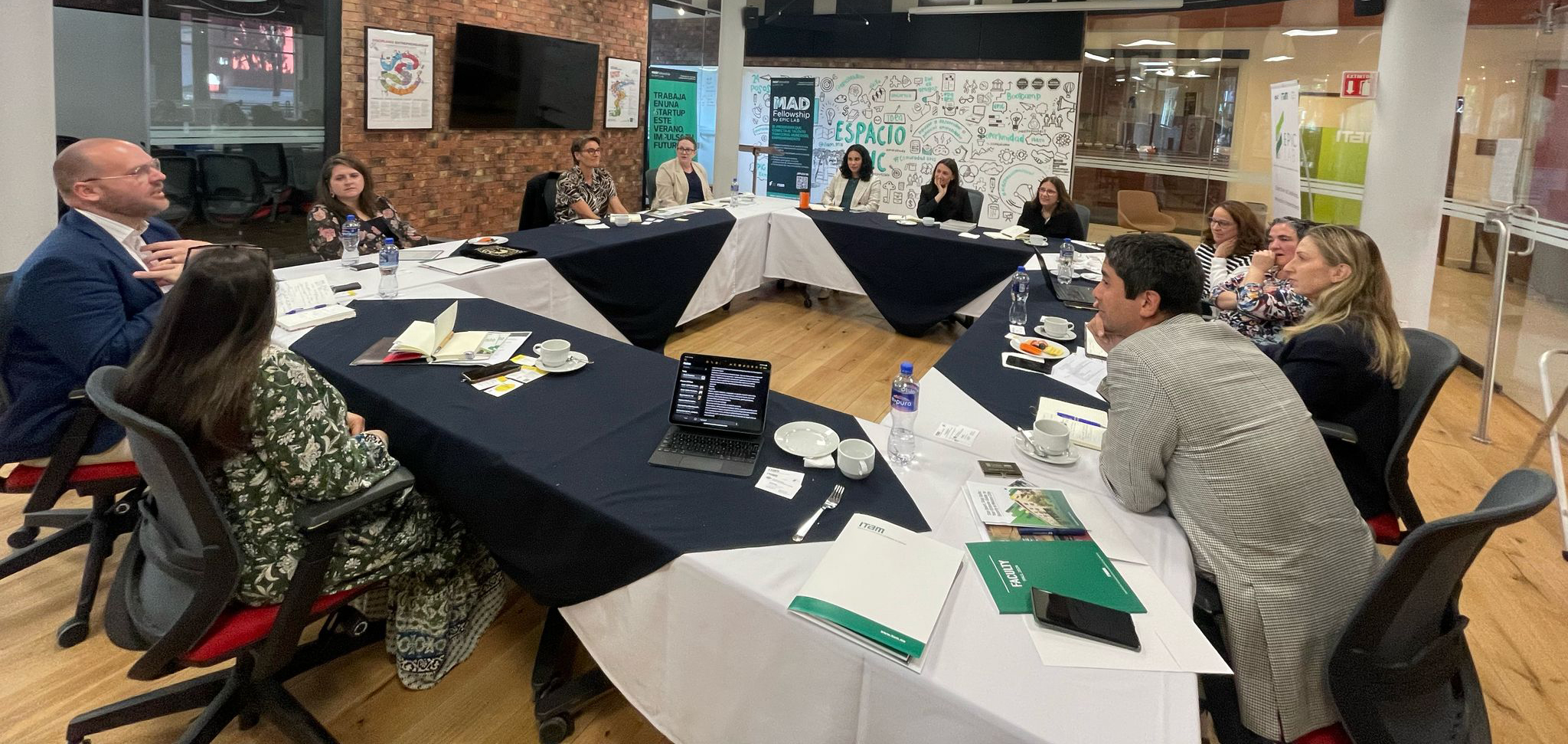 UNSW delegation in a meeting