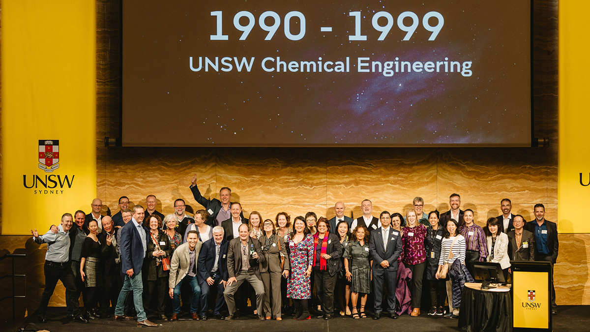 Vice-Chancellor Professor Attila Brungs with his UNSW Chemical Engineering cohort
