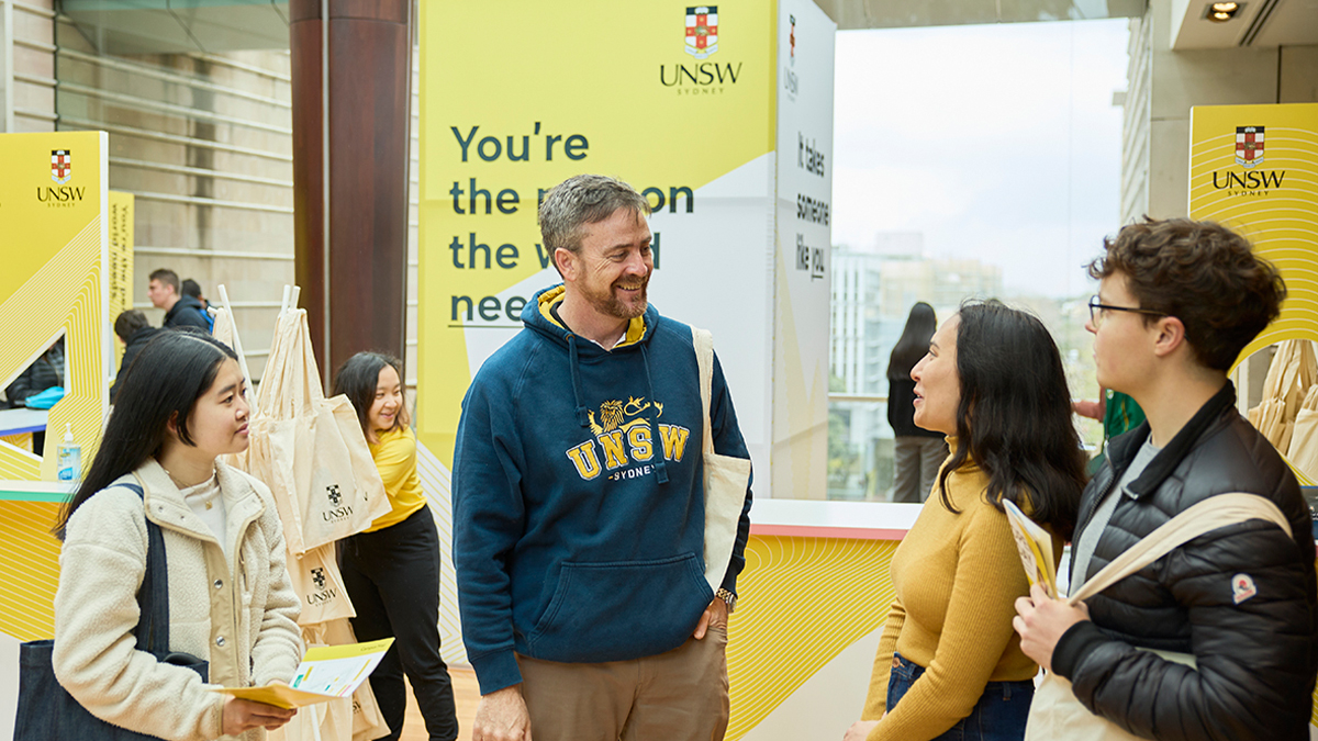 Meeting students at Open Day 2022