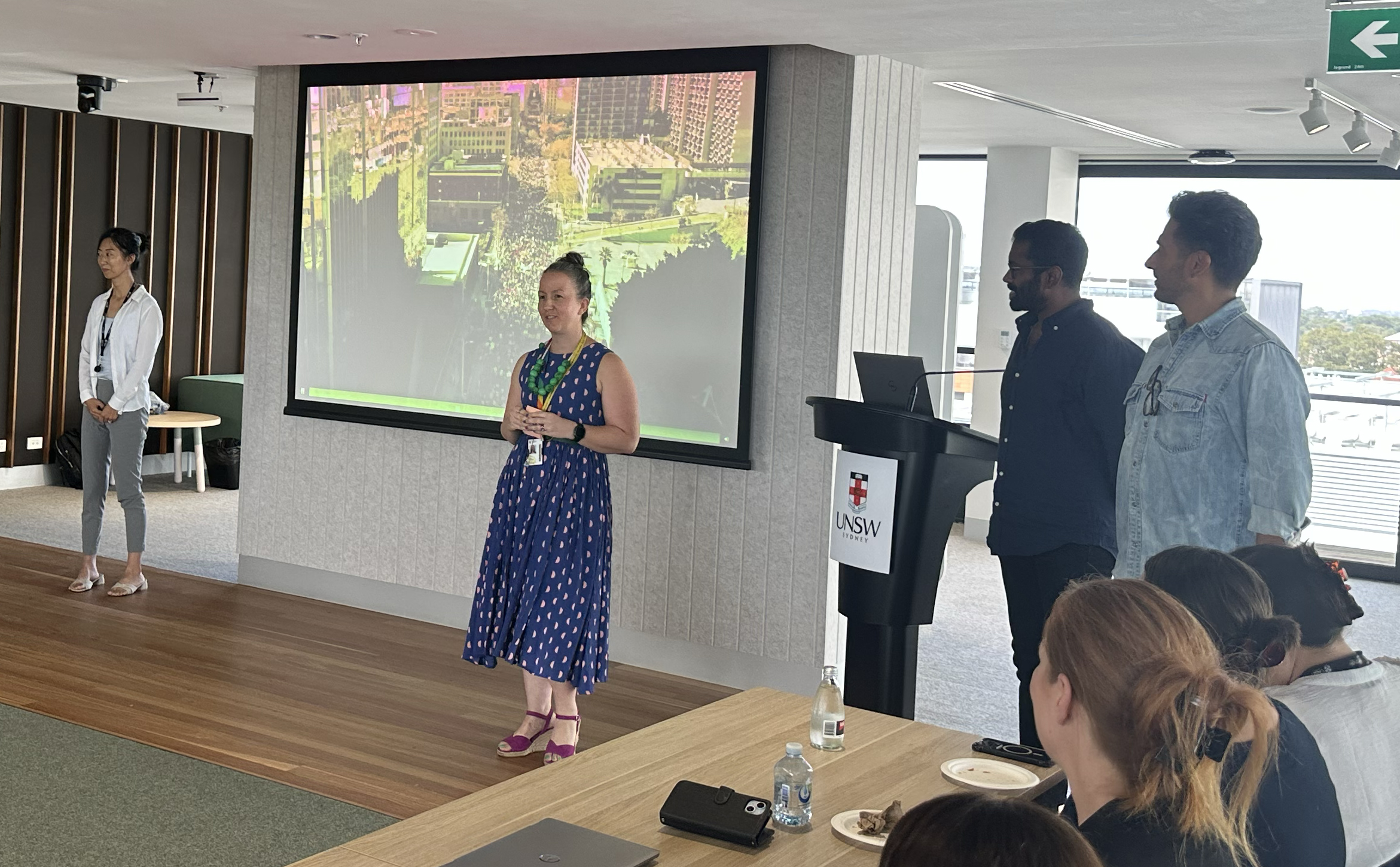 Associate Lecturer Mary Liu and Alicia Jacenko, Education Development Team, presenting their initiative at the 6 March UNSW Business School EDI Internation Women’s Day event.