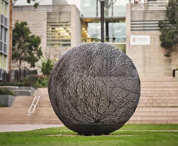 Bronwyn Oliver globe sculpture