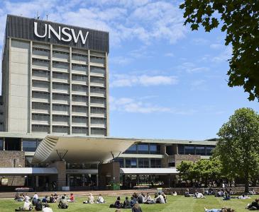 View across library lawn