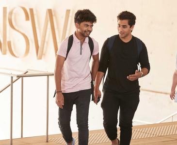 Students on campus