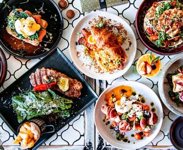 bowls of food on a table