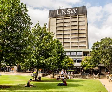 UNSW Library shot from the Library Lawn