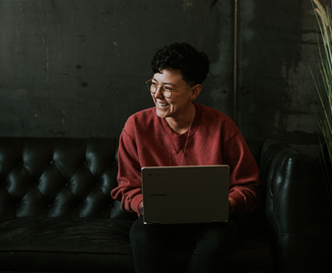 Man on laptop